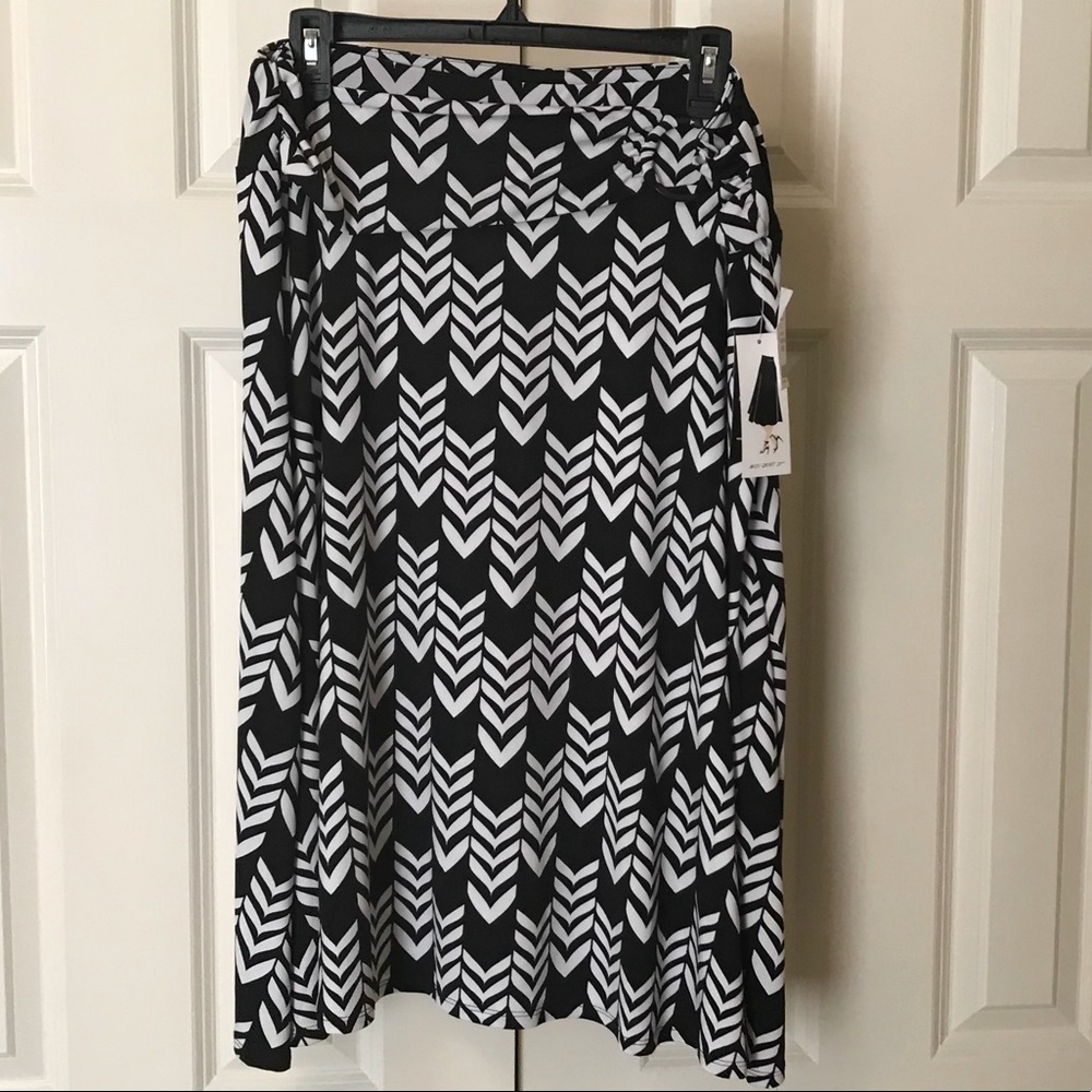 Black & white Midi Skirt